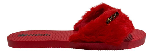 Chinelo Coloridos Rasteirinha Pelúcia