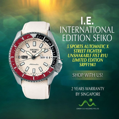 Reloj Seiko 5 Street Fighter Limited Edition Srpf19k1 Ryu