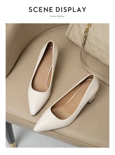 Zapatos De Trabajo De Tacón Alto Estilo Coreano Para Mujer