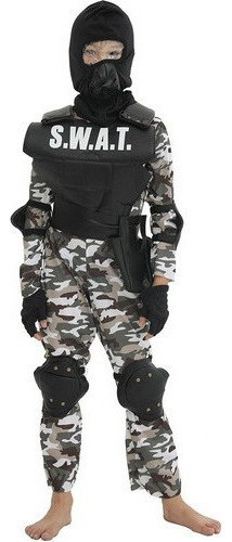 Disfraz De Soldado De Policía Swat For Niño