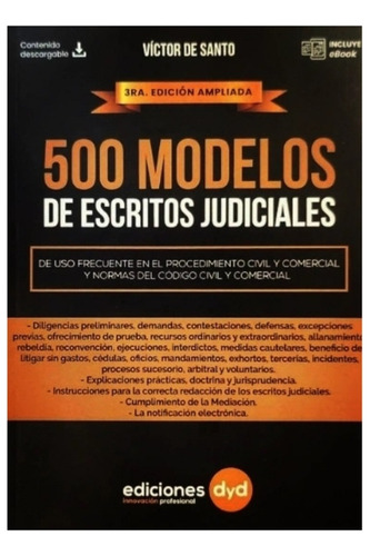 500 Modelos De Escritos Judiciales - Víctor De Santo