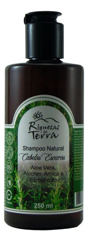 Shampoo Cabelos Escuros Natural Vegan Alecrim Aloe Vera