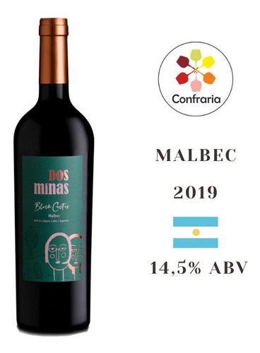 Vinho Dos Minas Mb Cactus 2019 X 2un Semellante El Porvenir!