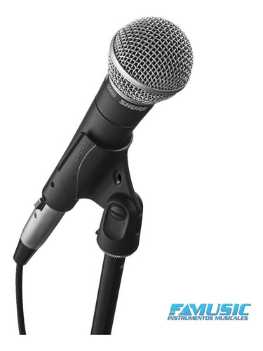 Imagen 3 de 10 de Combo Microfono Shure Sm 58 + Soporte + Cable + Pipeta