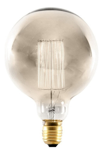 Foco Vintage Globo Incandescente Ambar 35w Tecnolite Atenuab Color De La Luz Suave Cálida