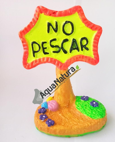  Adorno Para Acuarios En Resina - No Pescar 