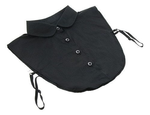 .. Cuello Falso De Camisa De Algodón Mitad Blusa Con Correa