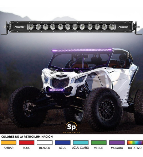 Imagen 6 de 9 de Barra Led Rigid Radiance Plus Sr Series 20 Rgbw Backlight