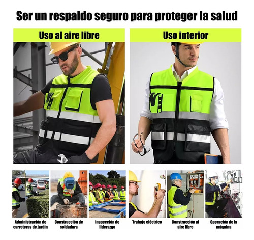 Chaleco Geólogo Miner Naranjo Minería Chaleca