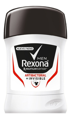 Desodorante Rexona Men Sense Invisible Barra 50 Gr