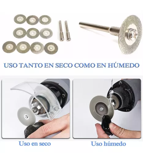 Mini disco de corte de diamante para Dremel, herramientas rotativas de  vástago proxxon-3mm