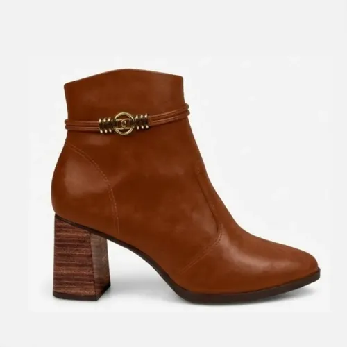 Bota Dakota Feminina Salto Alto Cano Curto Confort D2162