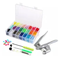 Comprar Broches Plásticos Kit 360 Sets 24 Colores Con Alicate