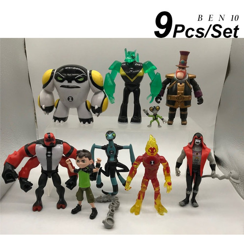 Muñecas Ben 10 Con 9 Piezas Figuras De Acción De 12 Cm