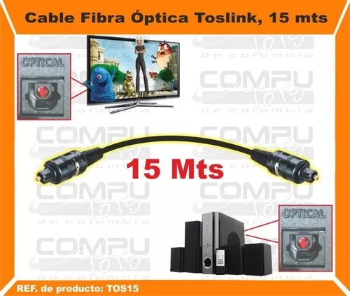 Cable audio digital optico toslink 15m