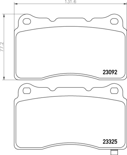 Pastilla De Freno Para Mitsubishi Lancer Evo V / Vi / Vii / 