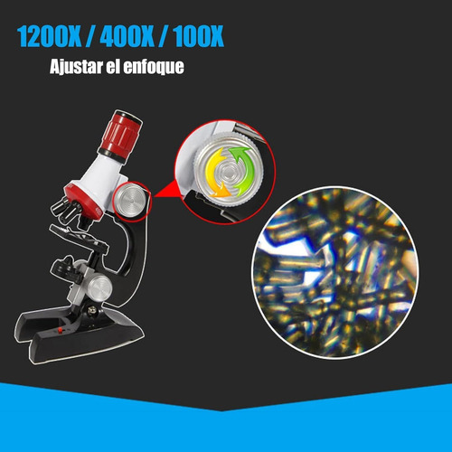 Microscopio Para Niños Discovery, Microscopio Kit 100-1200x