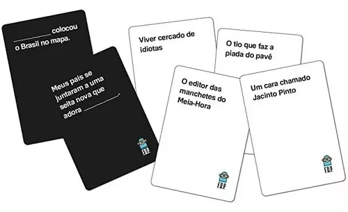 Kit FDP + Expansões FDP 2 ao 6 Foi de Proposito Jogo de Cartas Buro