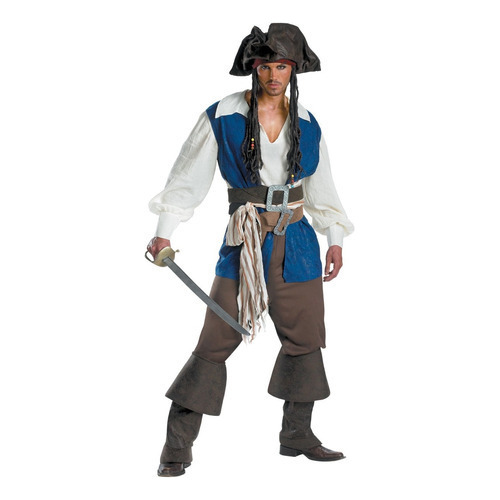 Traje De Cosplay Do Capitão Jack Sparrow Da Cos Costume