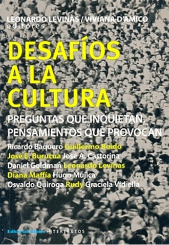 Desafios A La Cultura.-preguntas Que Inquietan Pensamientos