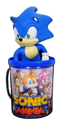 Boneco Pelúcia Sonic Cinza grande 50 cm no Shoptime