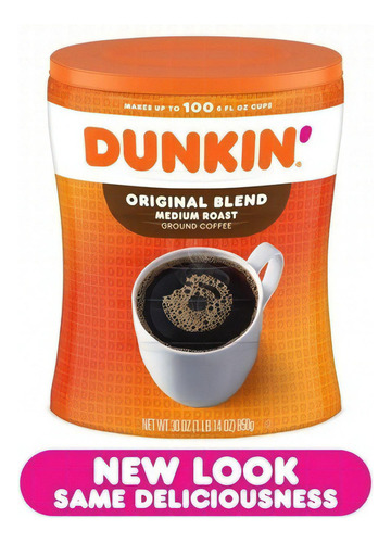 Café Molido Tostado Dunkin 850g Original Blend
