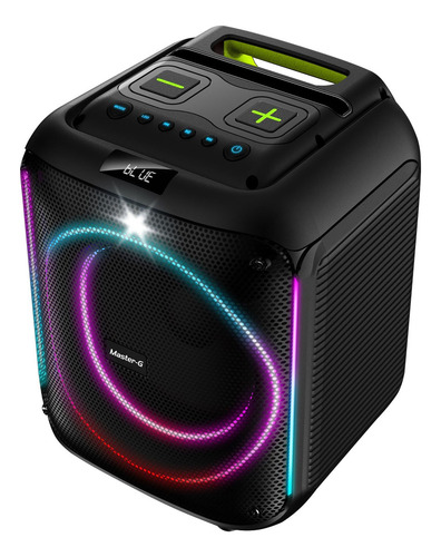 Parlante Bluetooth Portatil 60w Led Scratch Negro