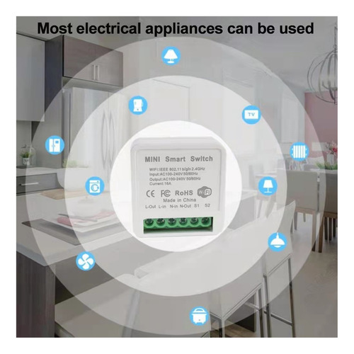 Mini Interruptor Inteligente 16a, Interruptores De Luz Diy,