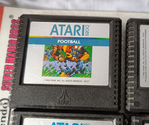 6 Video Juegos Atari 5200,qix,pacman,kangaroo,defender. (Usado)