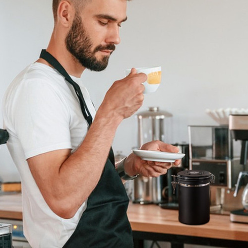 Recipiente De Café Hermético Contenedor De Granos De Café Re
