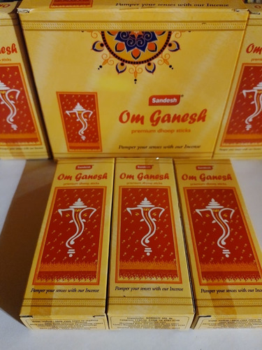 12 Cajas Sahumerios Sandesh Om Ganesh - Tienda Lakshmi