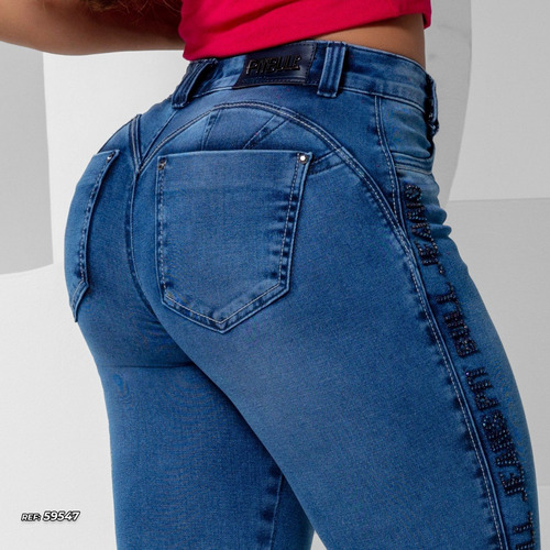 Imagem 4 de 7 de Calça Pitbull Pit Bull Jeans Feminina C/ Bojo Modela Bumbum