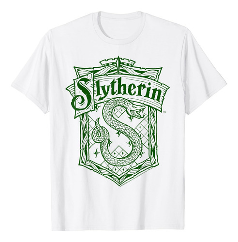 Playera Con Escudo Detallado De Slytherin De Harry Potter