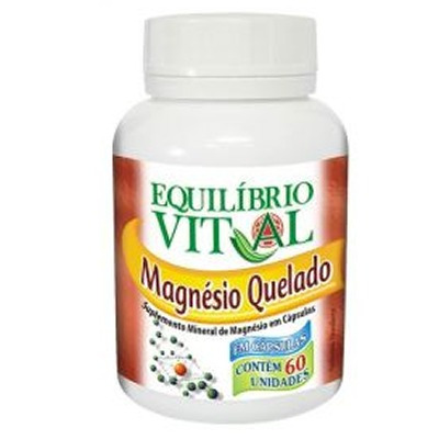 Magnésio Quelado 60 Cáps 260mg Equilíbrio Vital