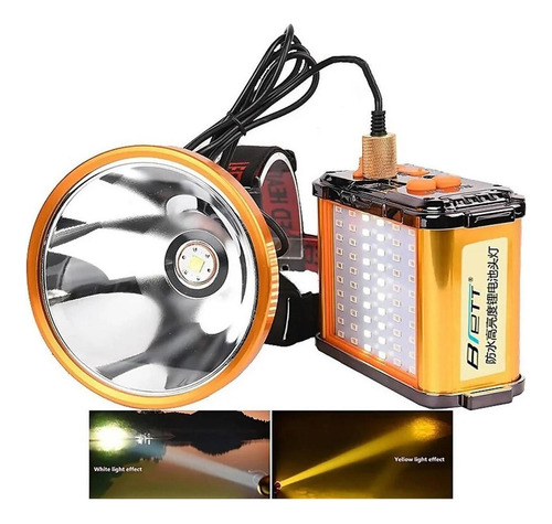 Foco Led Caza 1200w Largo Alcance Linterna Minera Camping