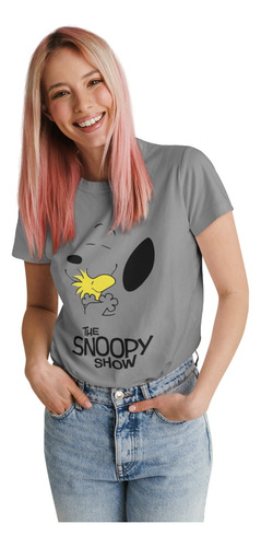 Polera Snoopy Charlie Brown Show Algodon Estampado