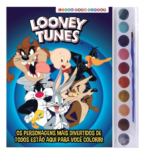 Looney Tunes - Livro para Pintar com Aquarela, de On Line Editora. Editorial Online, tapa mole, edición 1 en português, 2022