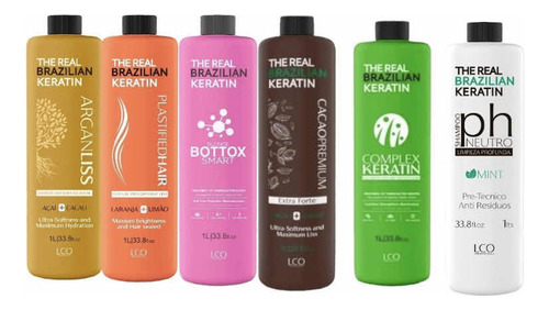 5 Tratamientos De Alisados + Shampoo Neutro - Real Brazilian
