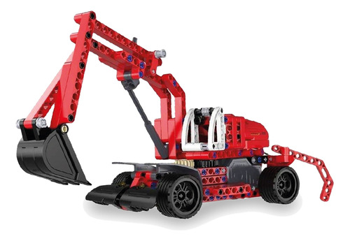 Camión Excavadora Juguete Para Armar 235pzs Cada Technic Azul