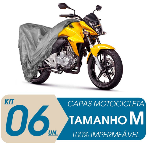 06 Capas Cobrir Moto Impermeável Proteção Uv M Mega Desconto