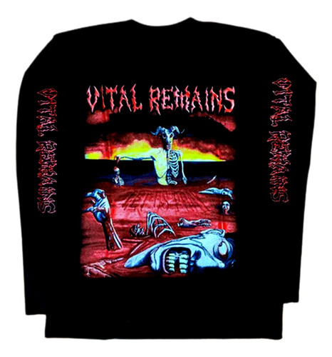 Vital Remains.let Us Pray.black Metal. Polera M/larga. Mucky