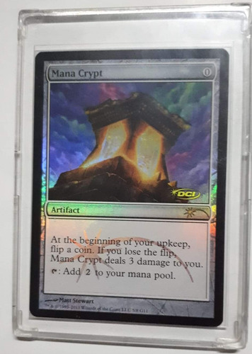 Magic Mtg Mana Crypt (judge) (foil) (Usado)