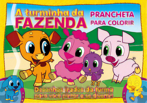 Livro: Turminha Da Fazenda Prancheta Para Colorir, De Ibc - Instituto Brasileiro De Cultura Ltda. Série Indefinido, Vol. 1. On Line Editora, Capa Mole, Edição 1 Em Português, 2020