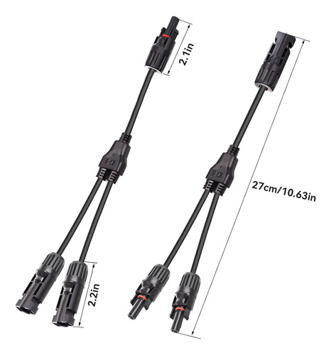 Conector Solar Con Divisor 1 A 2 Y Rama Paralela