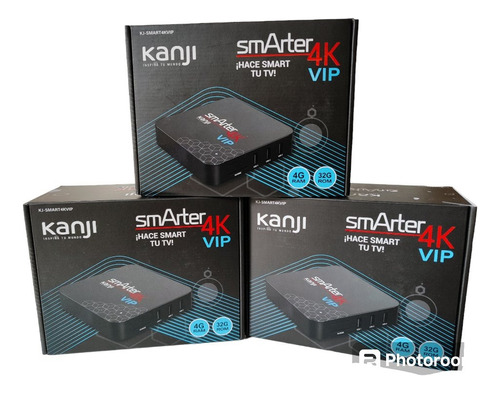 Tv Box Kanji Smarter 4k Vip 4g Ram, 32g Rom,usb 2.0 Hdmi 2.0