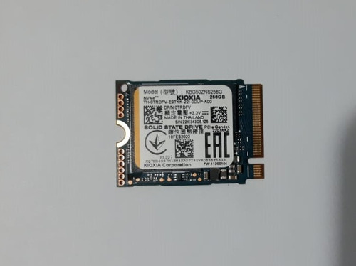 Kioxia 256 Gb M.2 Pci-e Nvme Ssd 2230