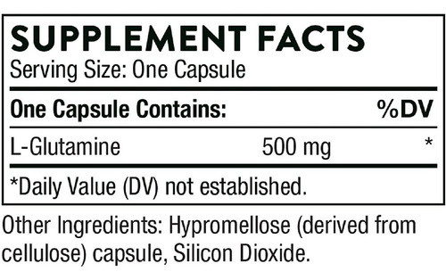 L-glutamina 500 Mg Thorne Research 90 Capsulas