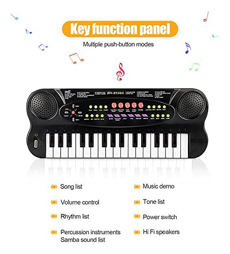 Aperfectlife Piano De Teclado Para Niños, 32 Teclas Multifun