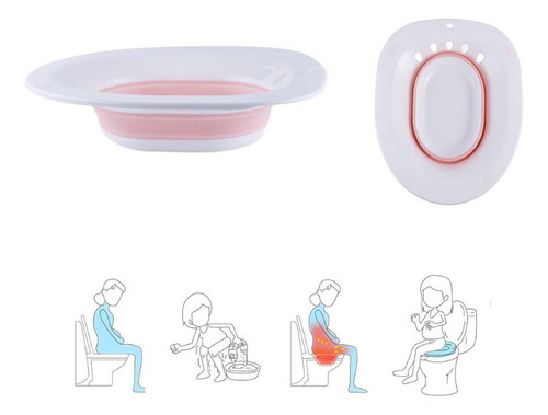 X 1x Asiento De Baño Lavabo Para Alivio De Hemorroides J