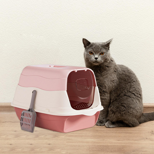 Wv Caja De Arena Para Gatos Con Capucha Y Tapa Con Puerta